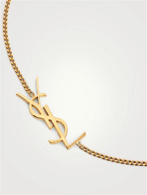 ysl gold monogram cuff|ysl cuffs for women.